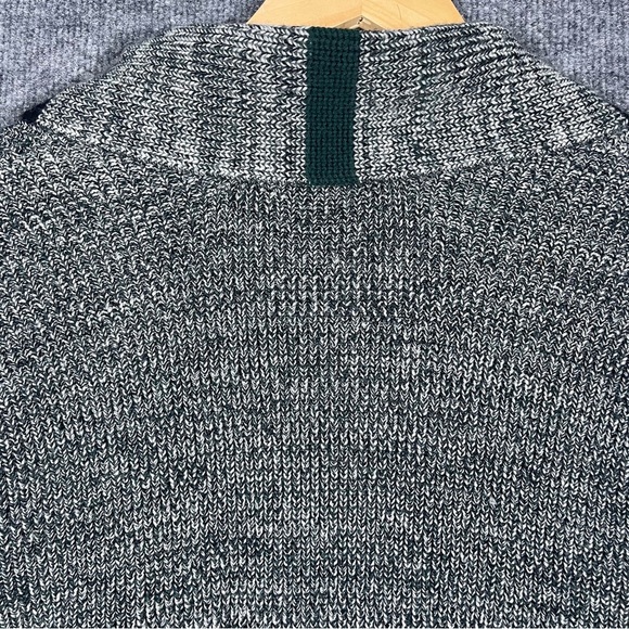 Yigal Arzouel Men’s Small Grey 100% Merino Wool Preppy Pullover V Neck Sweater - Picture 7 of 10